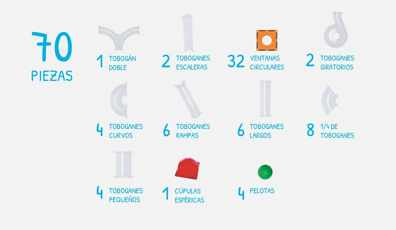 Imanix Tobogán 70 piezas - Imagen 5