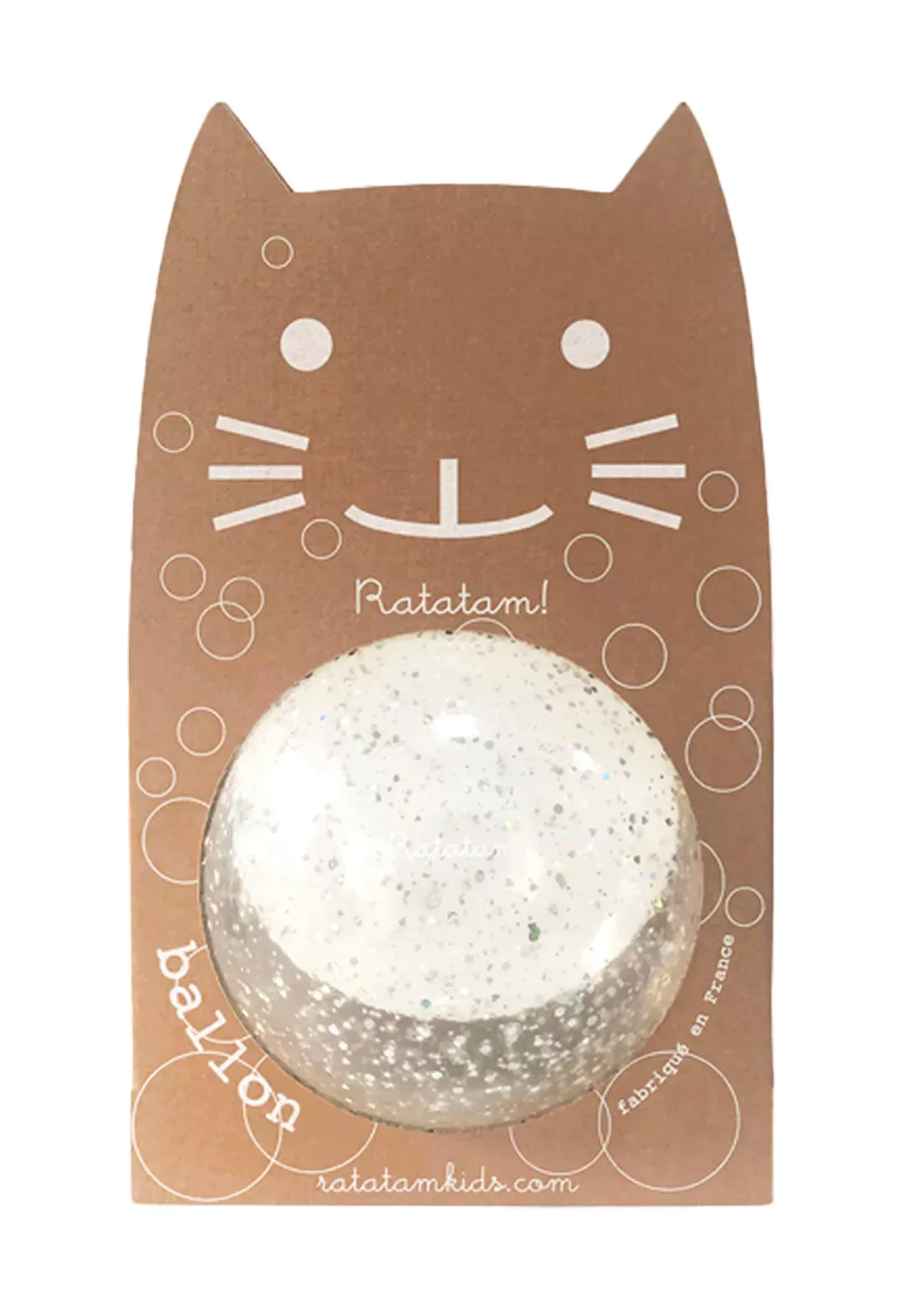 Balón Burbuja Plata 22 cm Ratatam