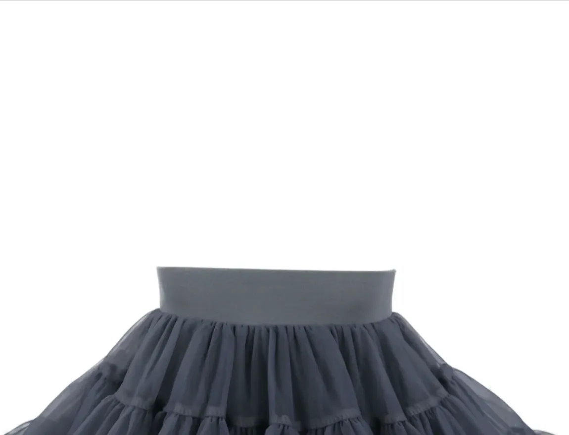 Falda Tutú de Volantes Maybelle Charcoal - Imagen 3