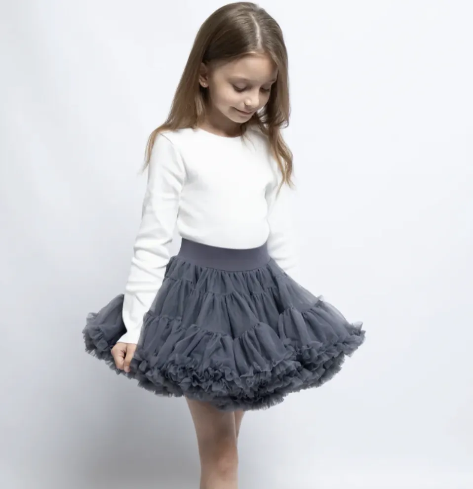 Falda Tutú de Volantes Maybelle Charcoal - Imagen 2