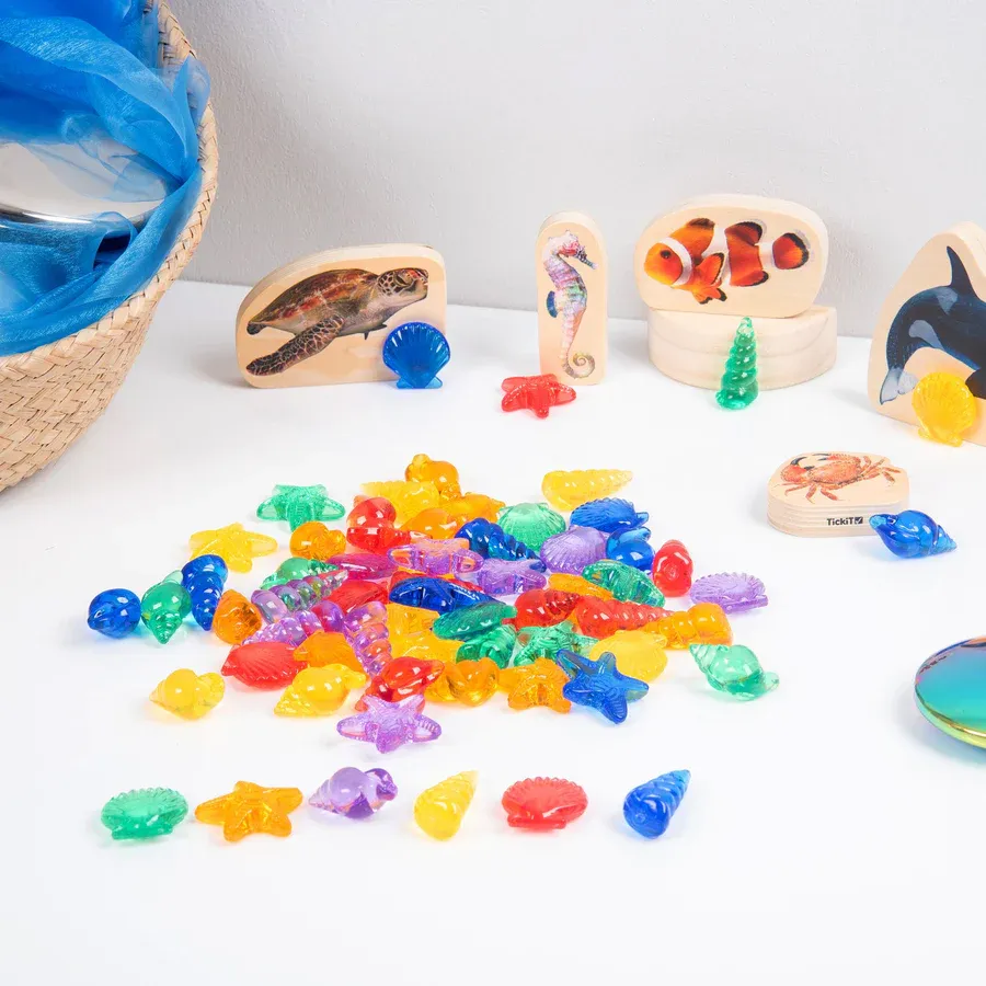 Tickit Conjunto de 24 Conchas de Color Translúcido - Imagen 2