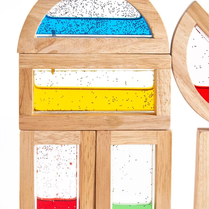 Bloques Arcoíris Guidecraft Shimmering Water - Imagen 3