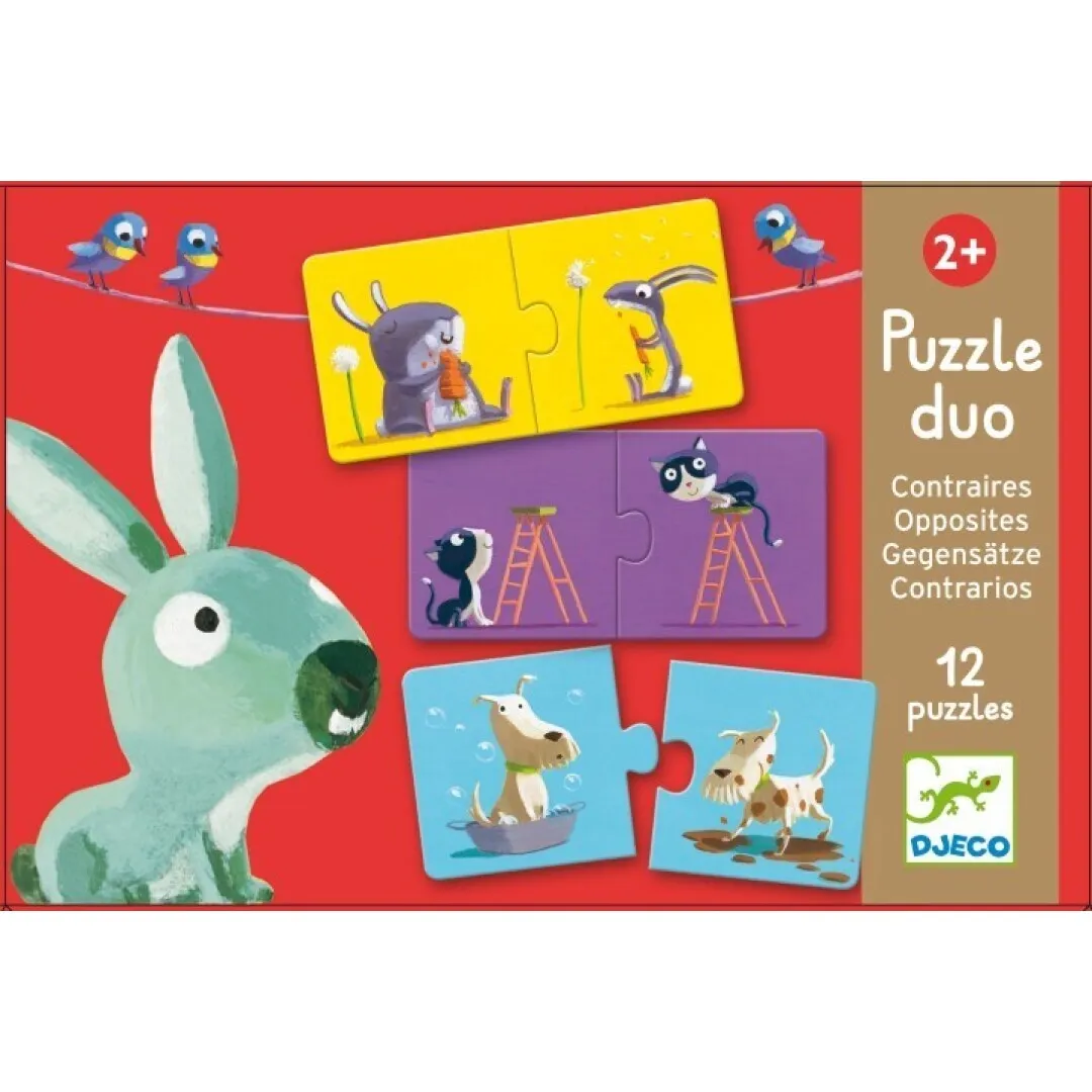 Puzzle Duo Contrarios Djeco