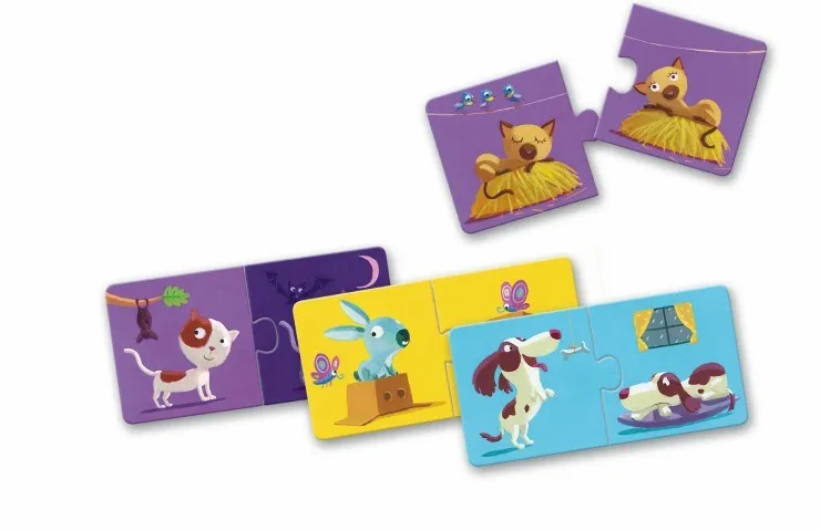 Puzzle Duo Contrarios Djeco - Imagen 2