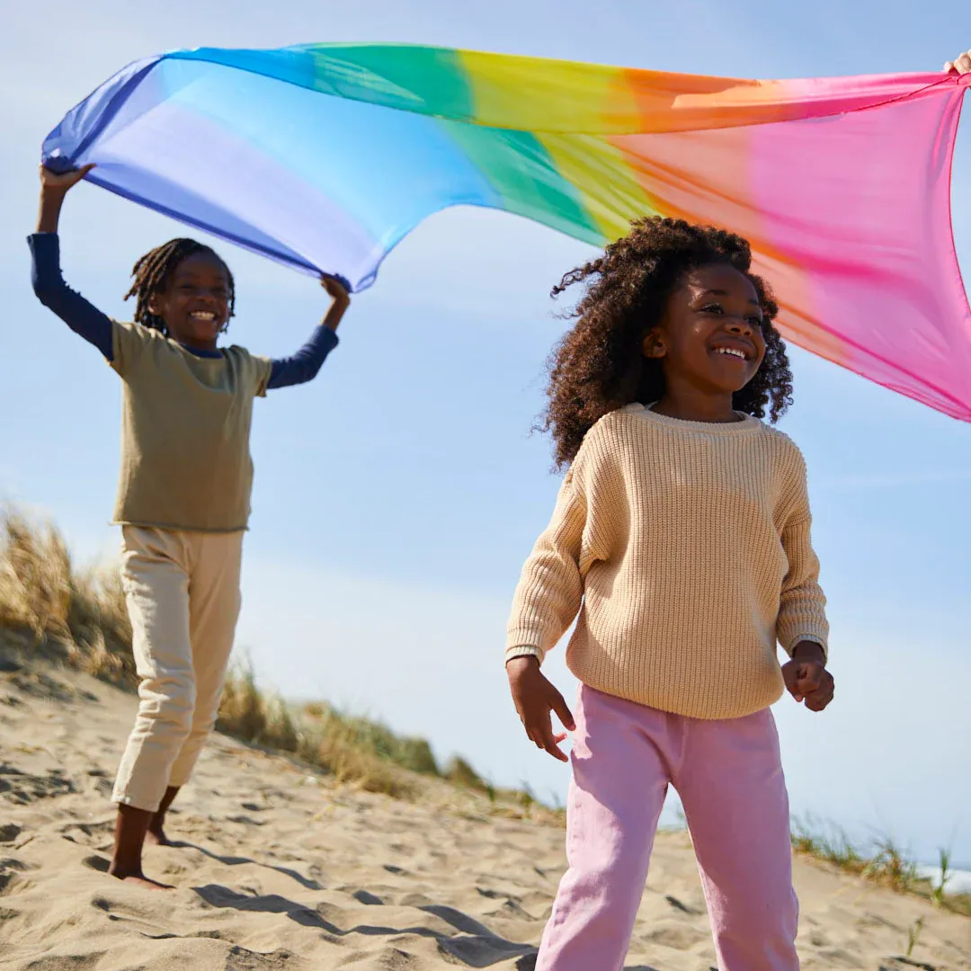 Pañuelo de Seda Arcoiris Gigante Giant Enchanted Playsilk Rainbow Sarah´s Silks - Imagen 2