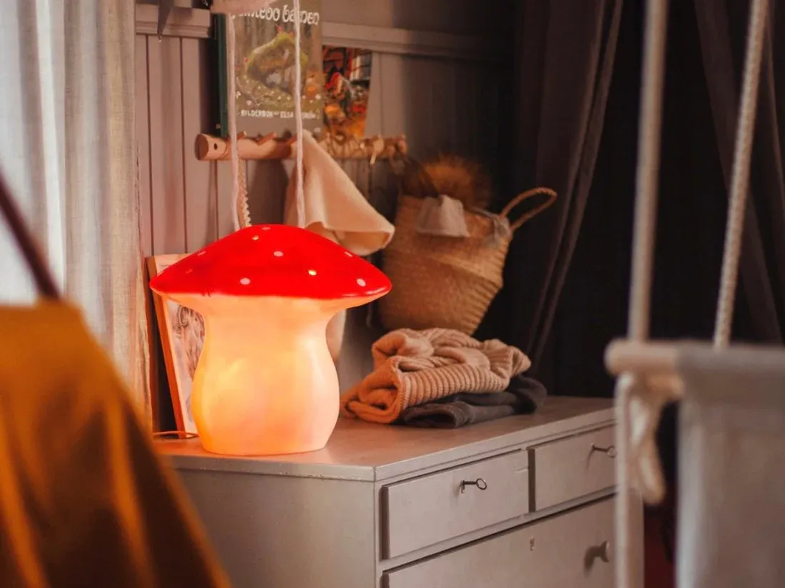 Lámpara Quitamiedos Seta Grande Roja - Imagen 2