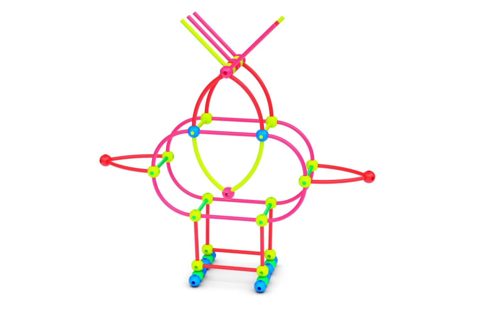 Bloques Meli Stik Neón 150 pcs - Imagen 3