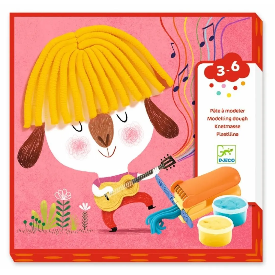 Moldear Rizos y Cabello liso con Plastilina Djeco