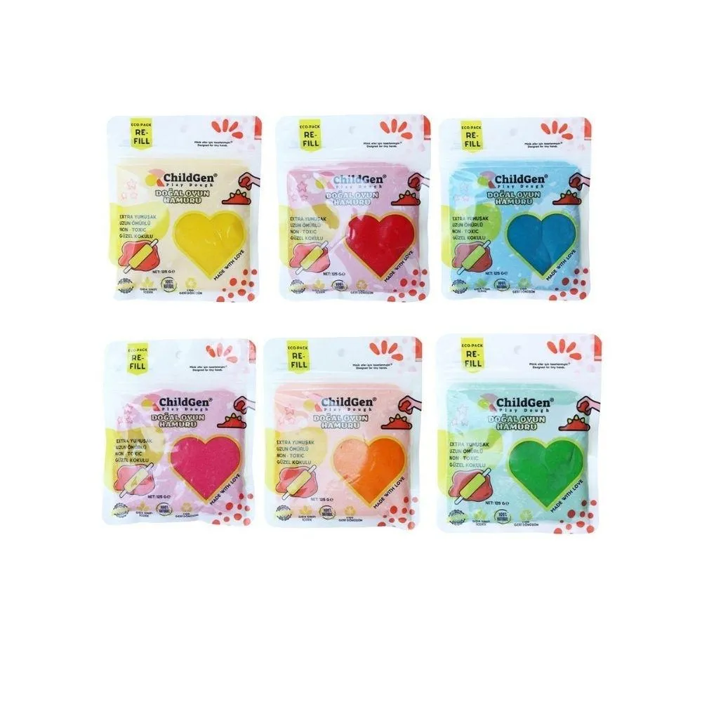 Plastilina natural color Amarillo bolsita 125 gr. Child Gen