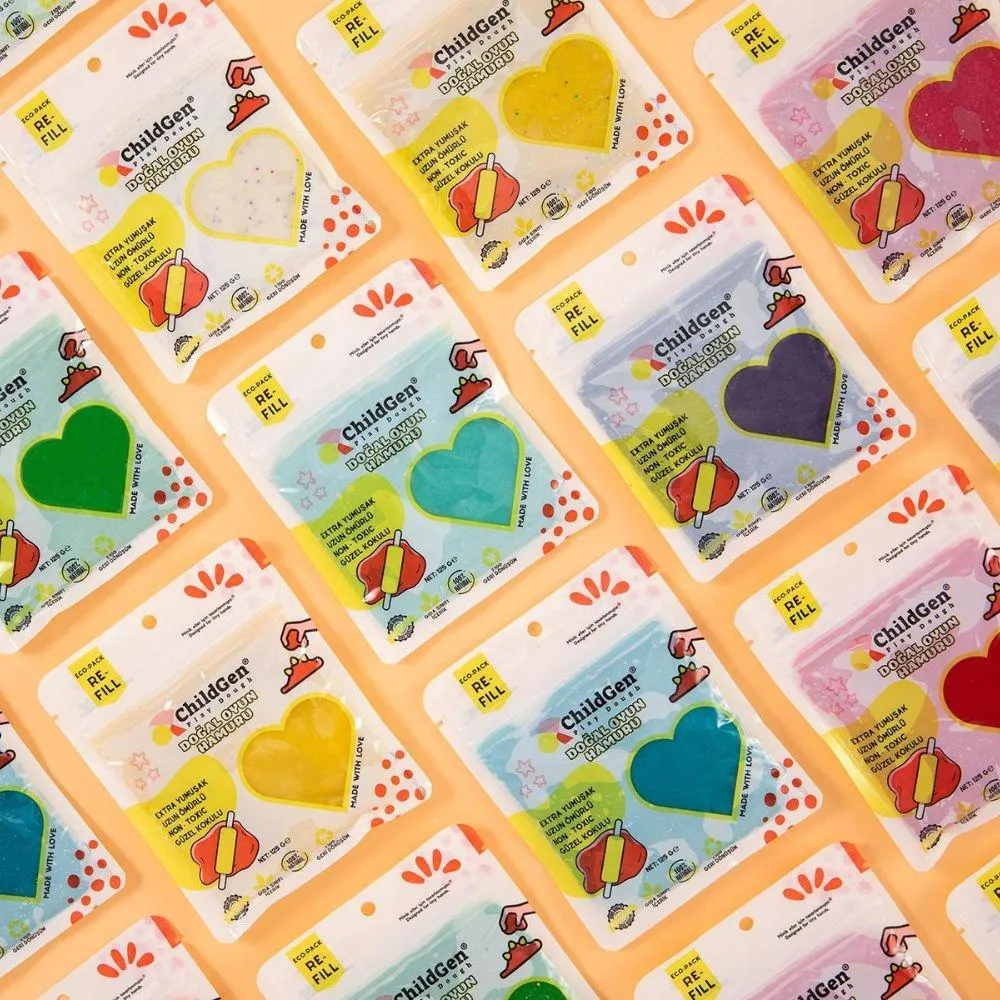 Plastilina natural color Amarillo bolsita 125 gr. Child Gen - Imagen 3