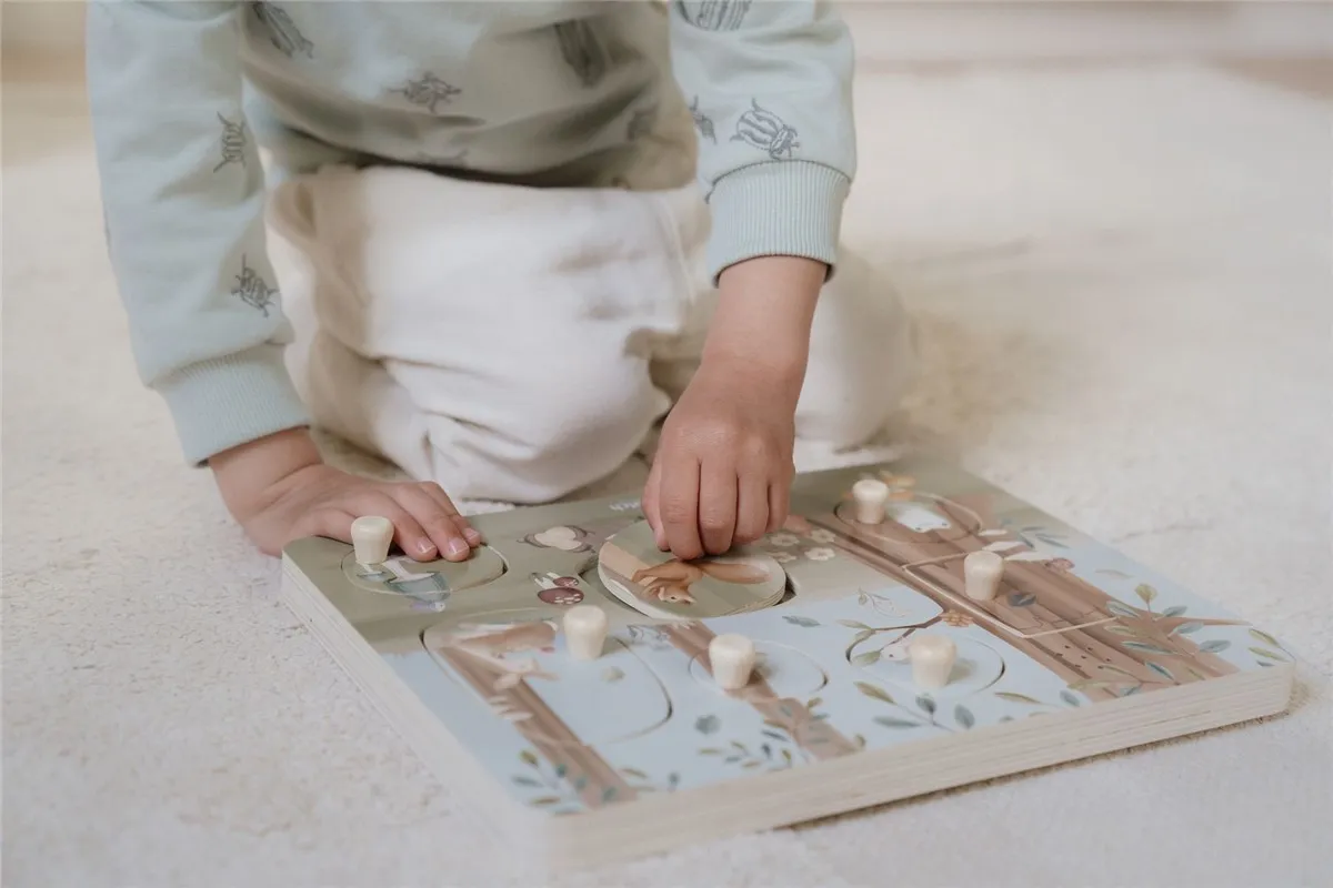 Puzzle Encajable con Sonido Forest Friends FSC Little Dutch - Imagen 4