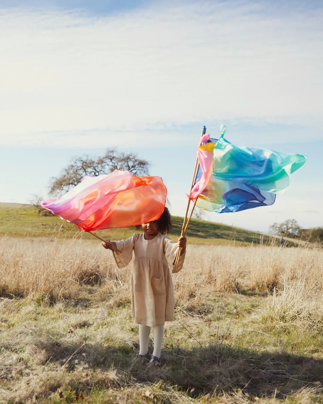 Pañuelo de Seda Mini Playsilk Fire Sarahs Silks - Imagen 3