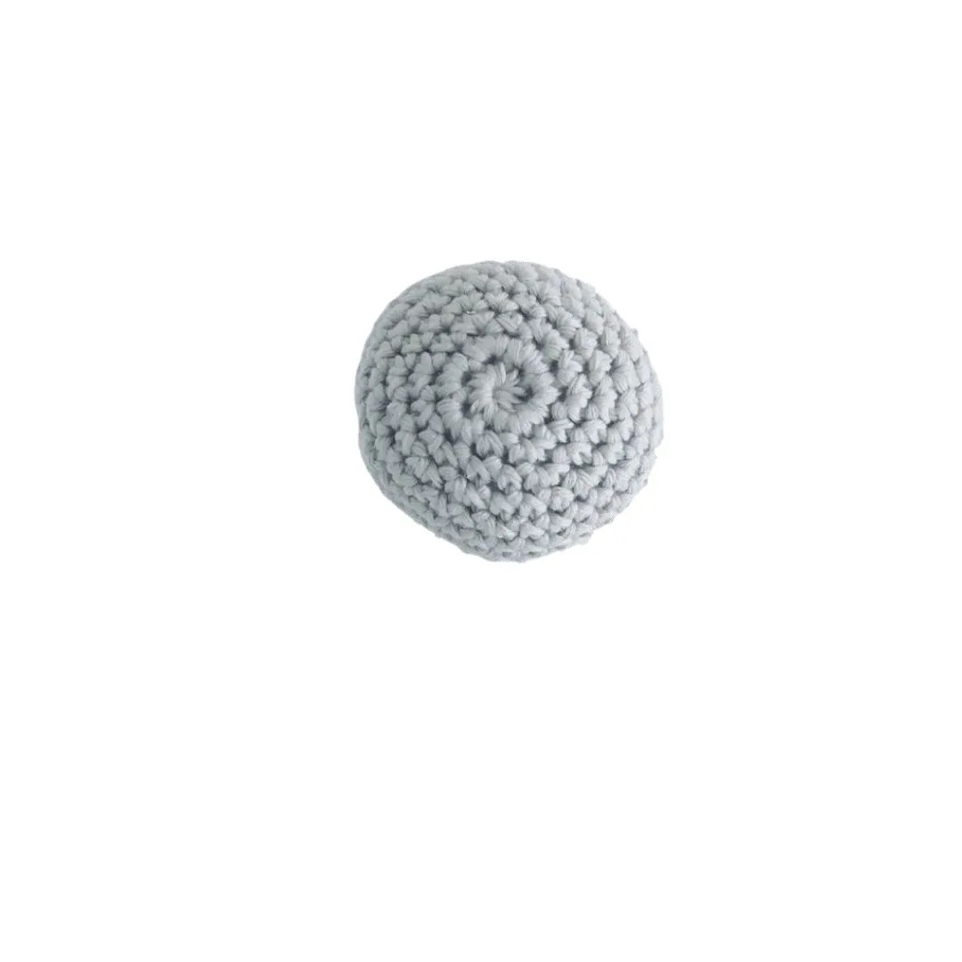 Pelota Sonajero Crochet Azul Cielo