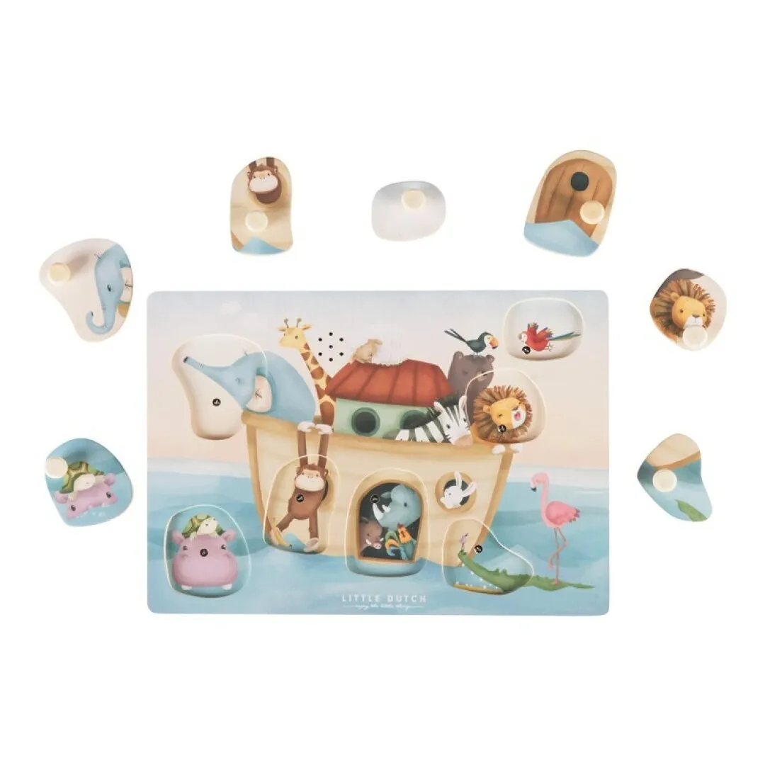 Puzzle Encajable con Sonido Arca de Noé Little Dutch