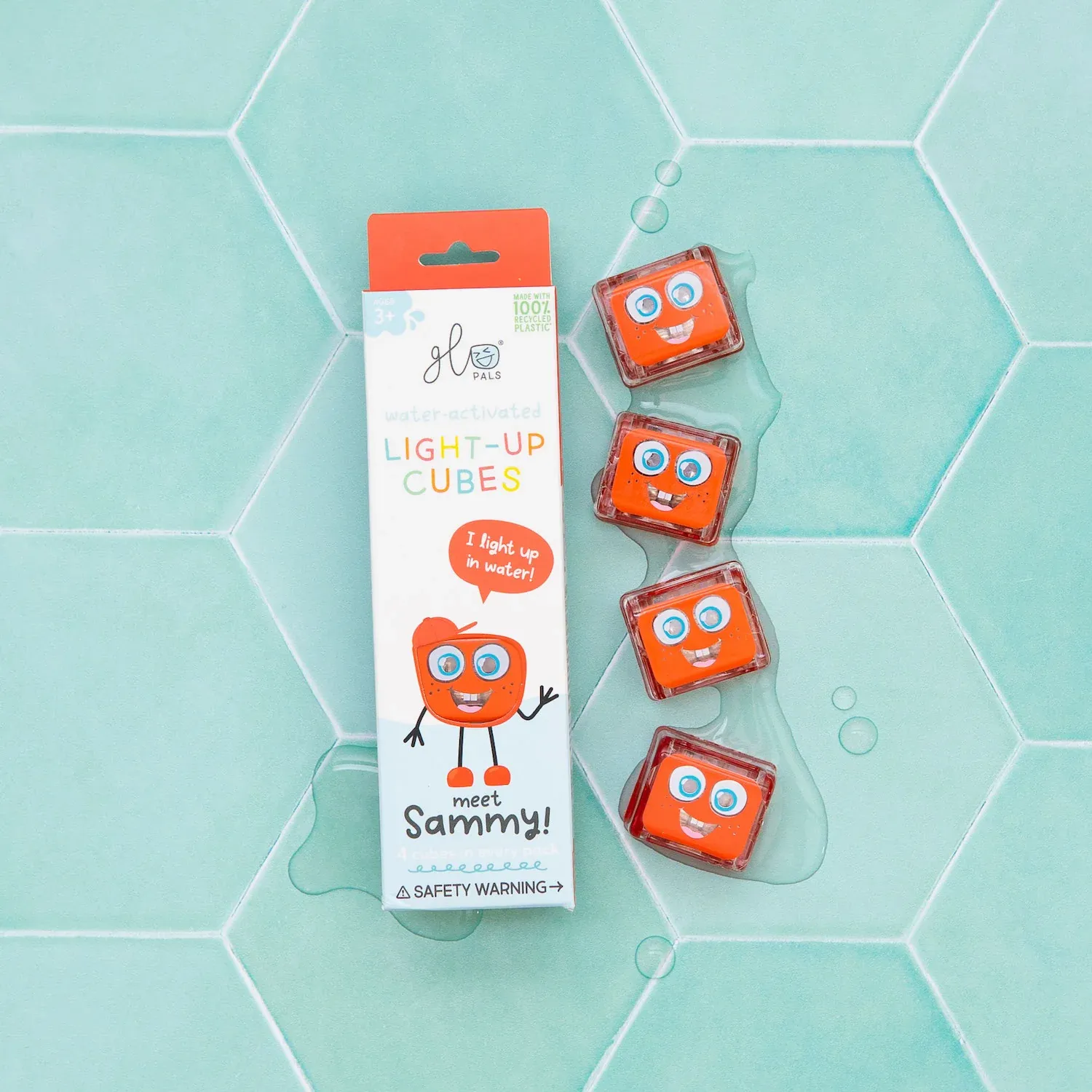 GloPals Cubos de Luz Sammy Rojo 4 unidades - Imagen 6