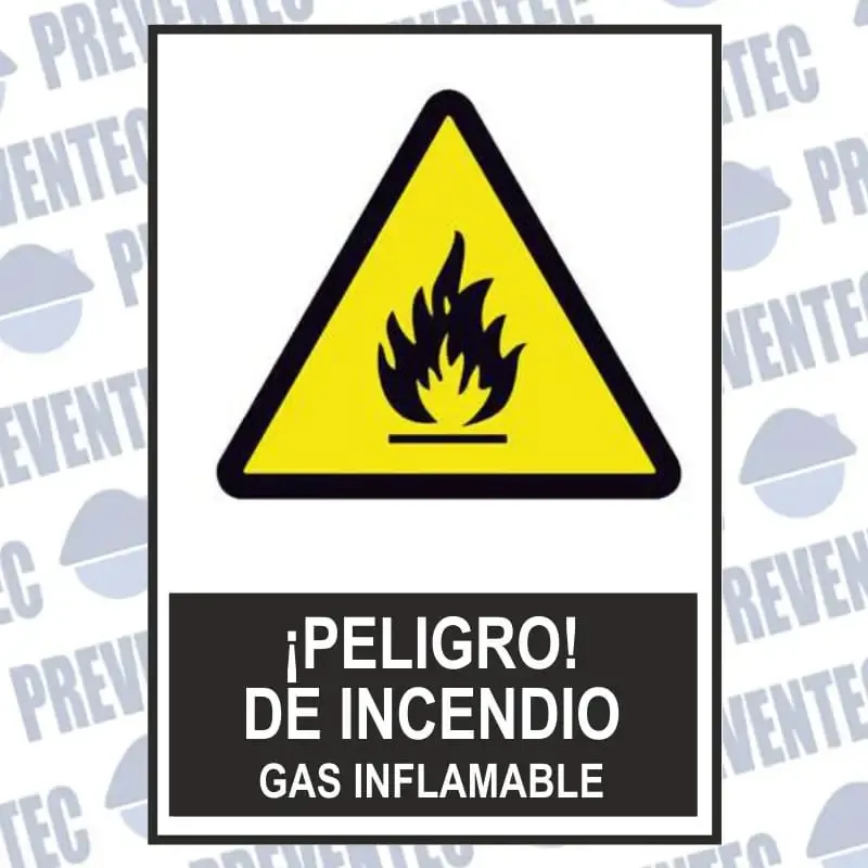 Señales de advertencia : peligro Gas inflamable