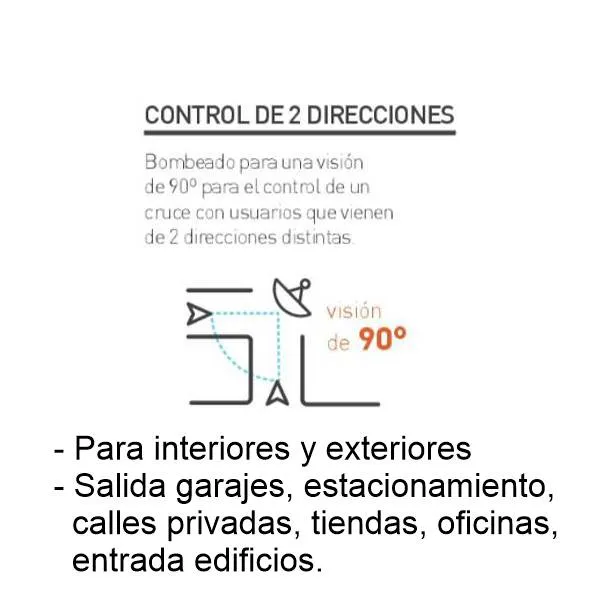 Espejo seguridad marco color – calidad PAS - Imagen 2