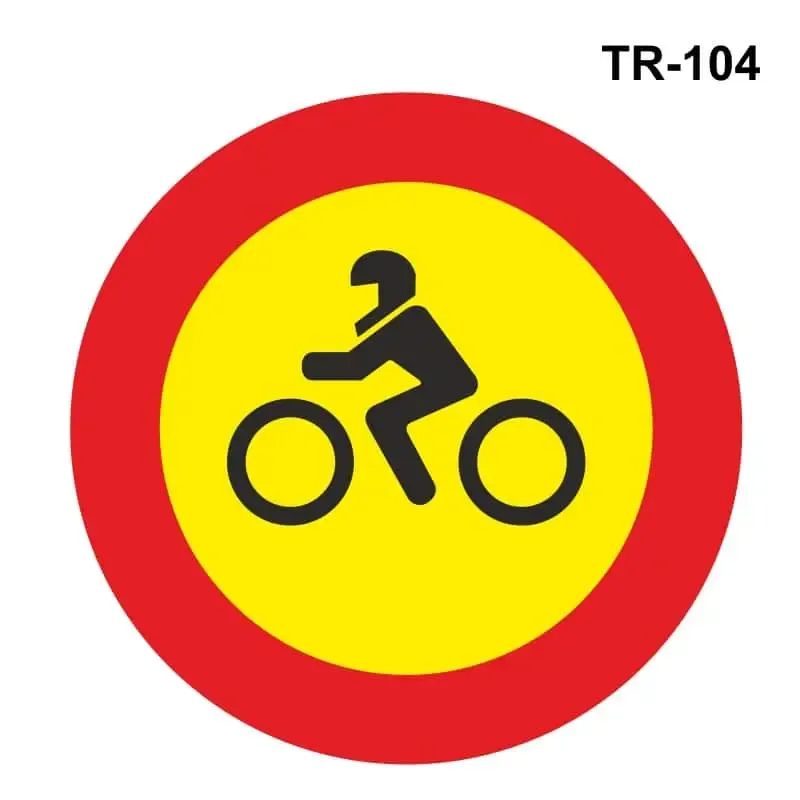 Obras: Entrada prohibida a motocicletas ( TR-104 )