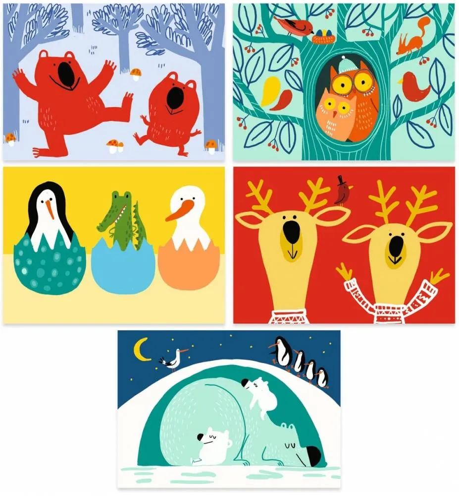 Tarjetas para Rascar para los mas Pequeños Animales Djeco - Imagen 2