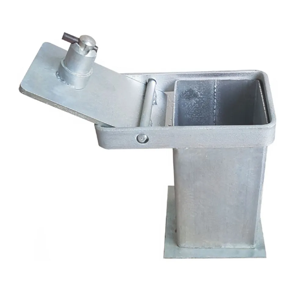 Base cuadrada para pilona extraíble