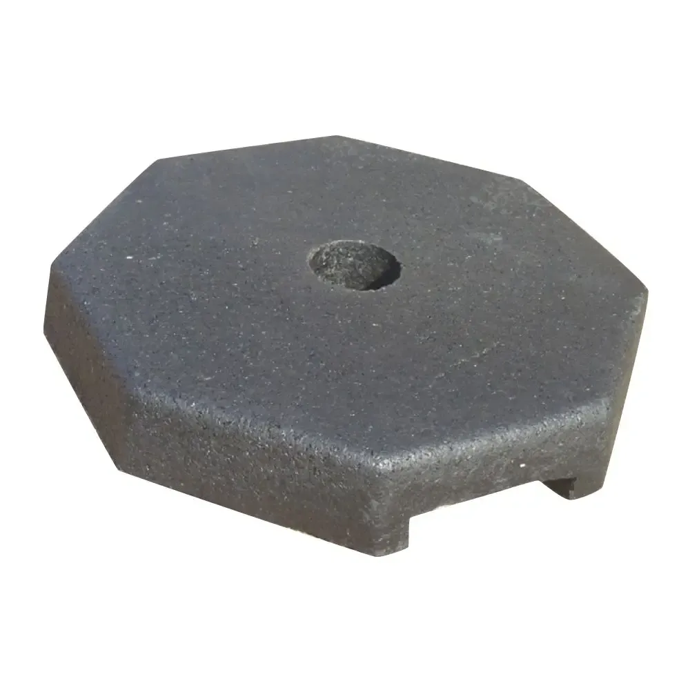 Base de caucho para postes balizamiento de 7 kg