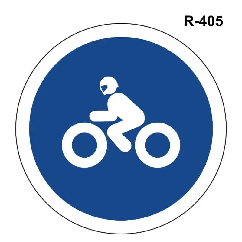 Calzada para motocicletas de dos ruedas ( R-405 )