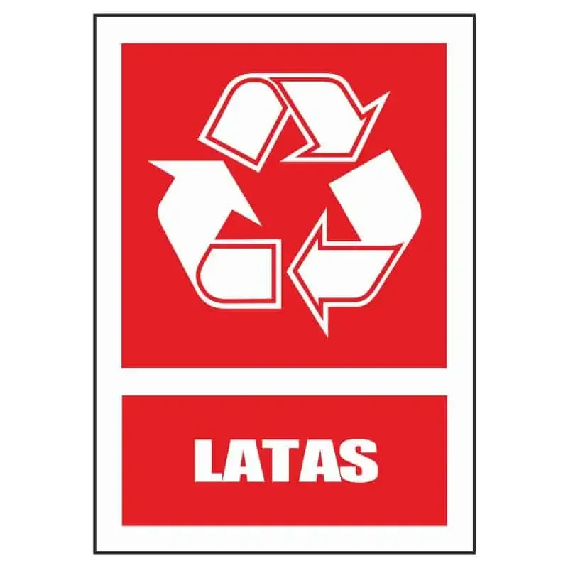 Señales de reciclaje : Latas