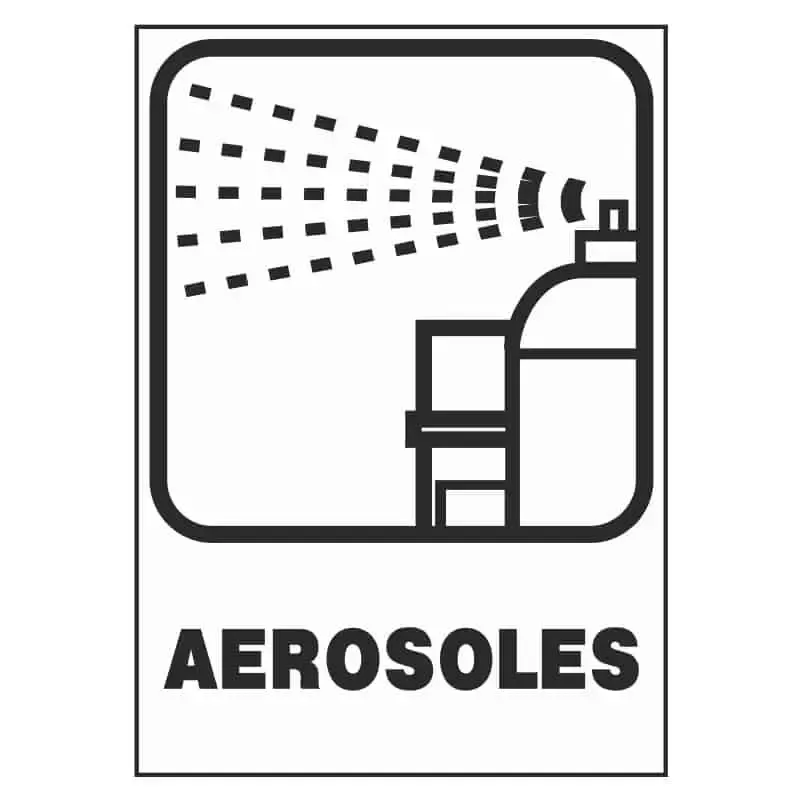 Señalización reciclaje : Aerosoles
