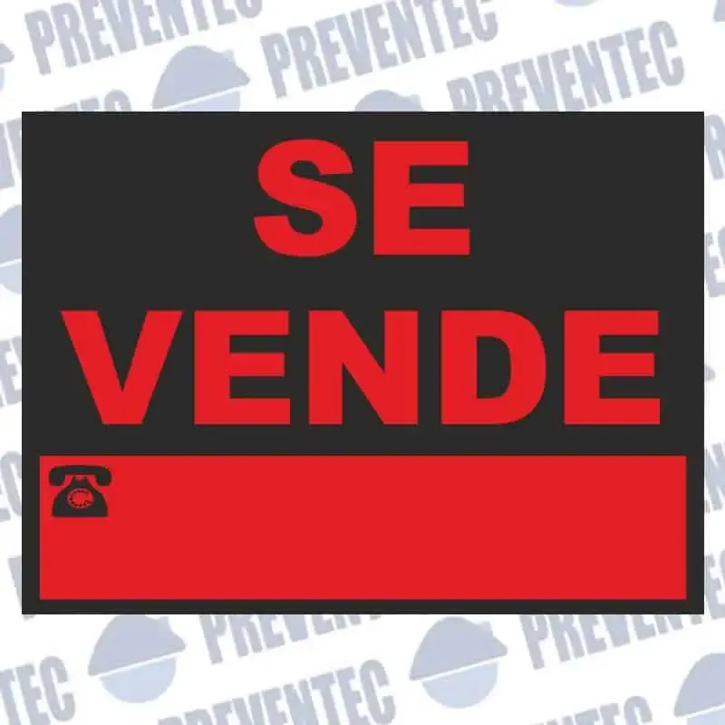 Cartel comercial Se Vende