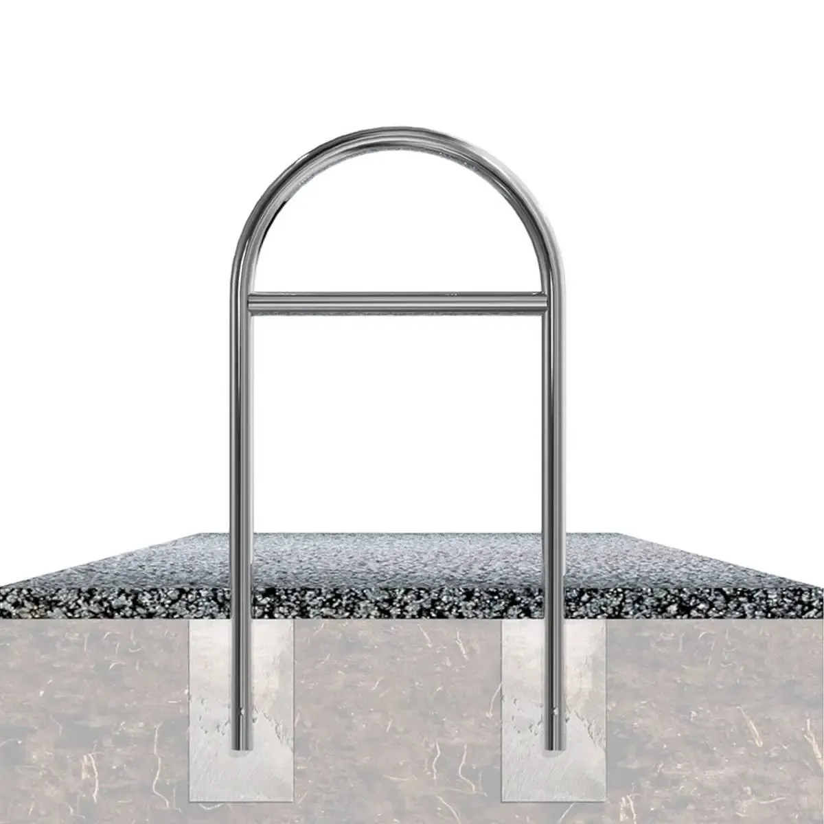 Protector peatones con travesaño de acero inox. – 65 cm ancho - Imagen 2