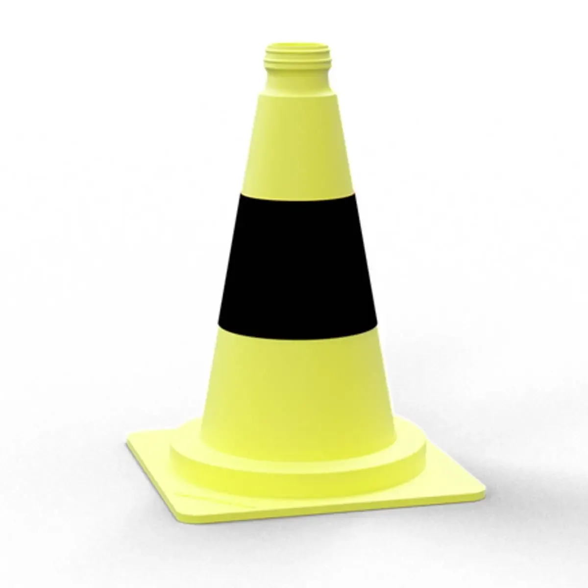 Cono amarillo y negro de tráfico Schake 3L20G