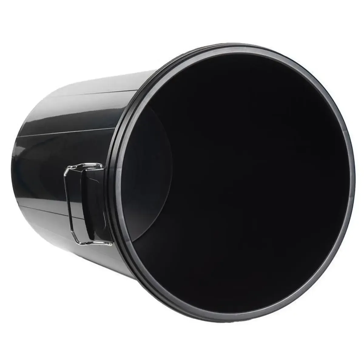 Cubo de basura 100 litros de plástico negro Cofan - Imagen 3