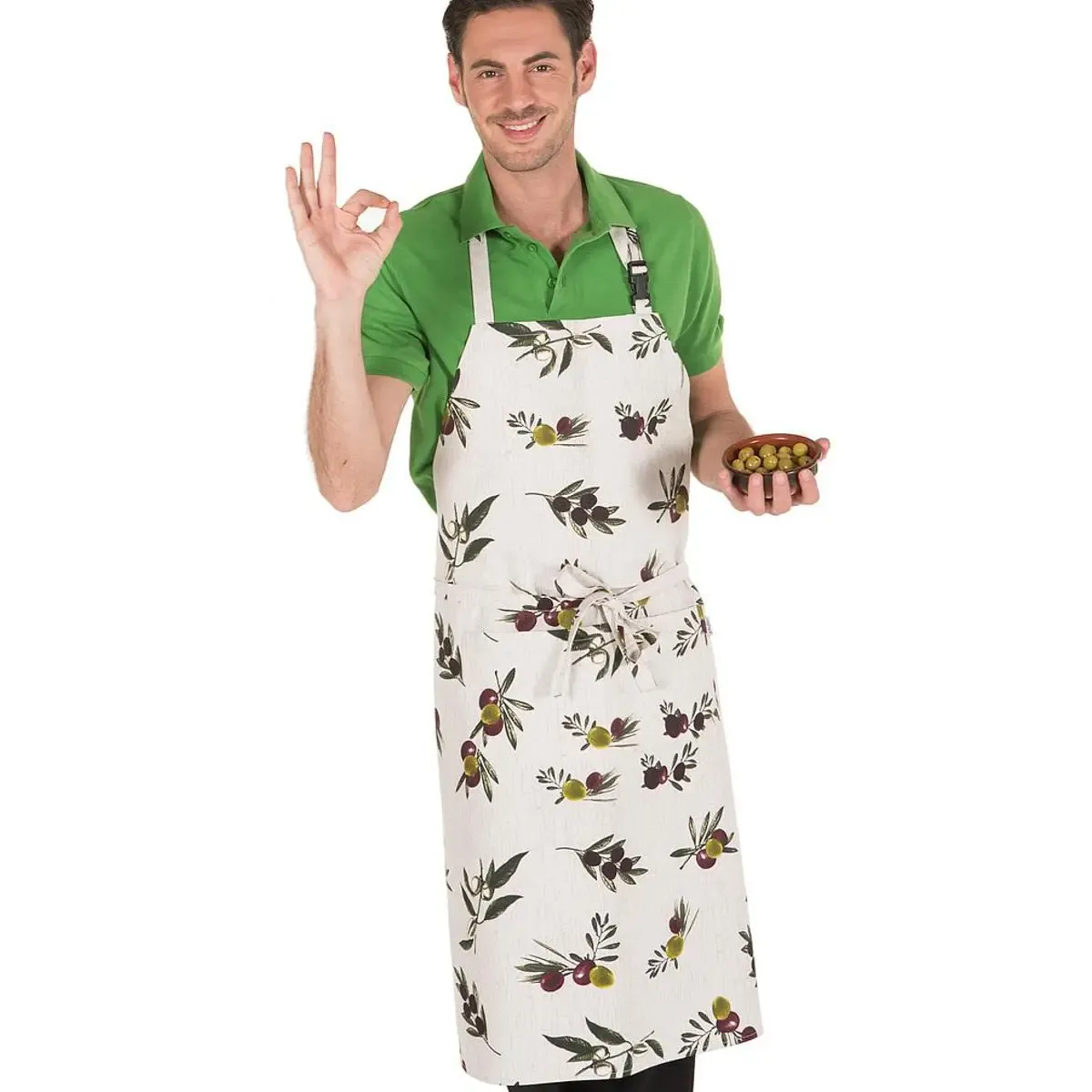 Delantales de cocina originales estampados Olivas