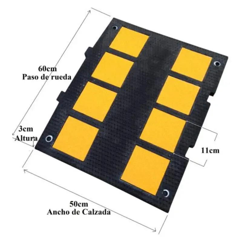 Reductores de velocidad – Badenes 60 x 50 x 3 cm - Imagen 2