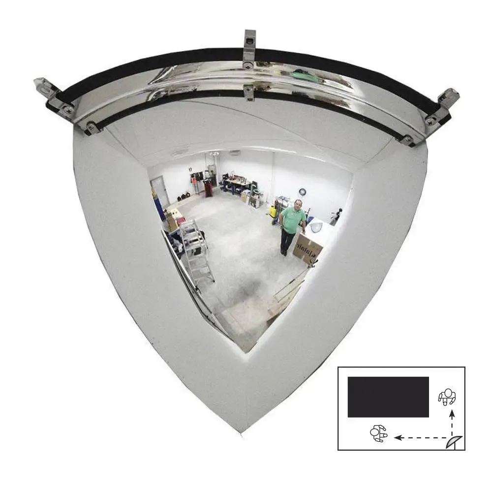 Espejo para esquinas 1/4 esfera de vigilancia – Control 2 direcciones