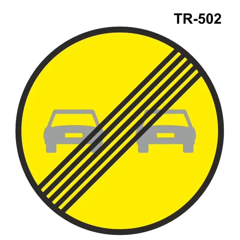 Obras: Fin de prohibición de adelantamiento ( TR-502 )