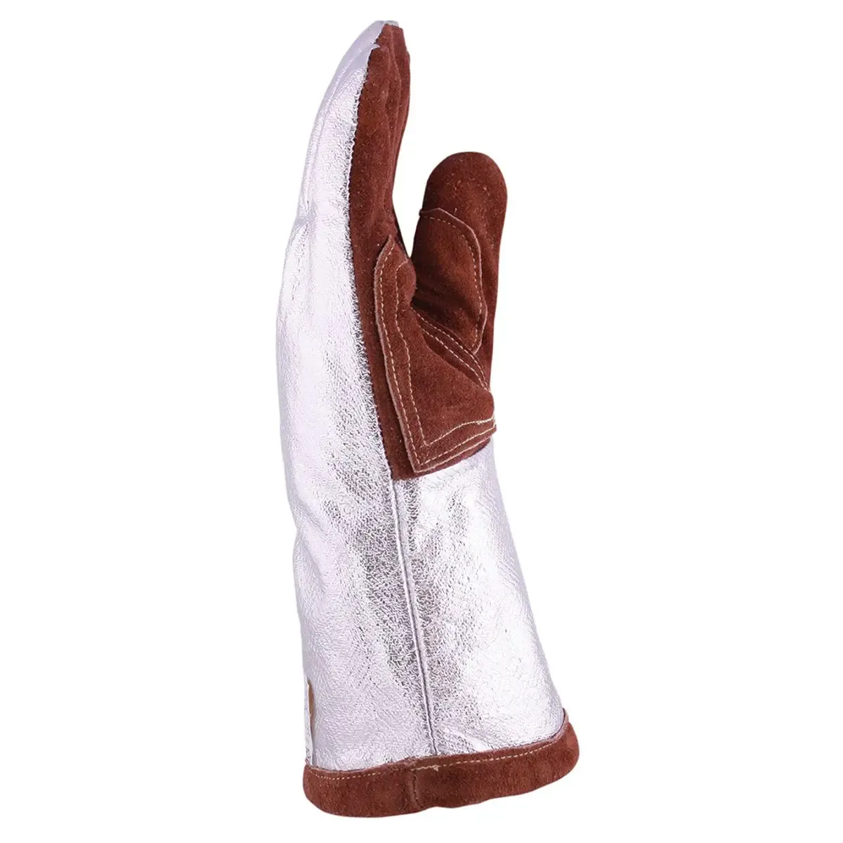 Guantes para temperatura alta aluminizado y serraje Alcrisol 3L - Imagen 2