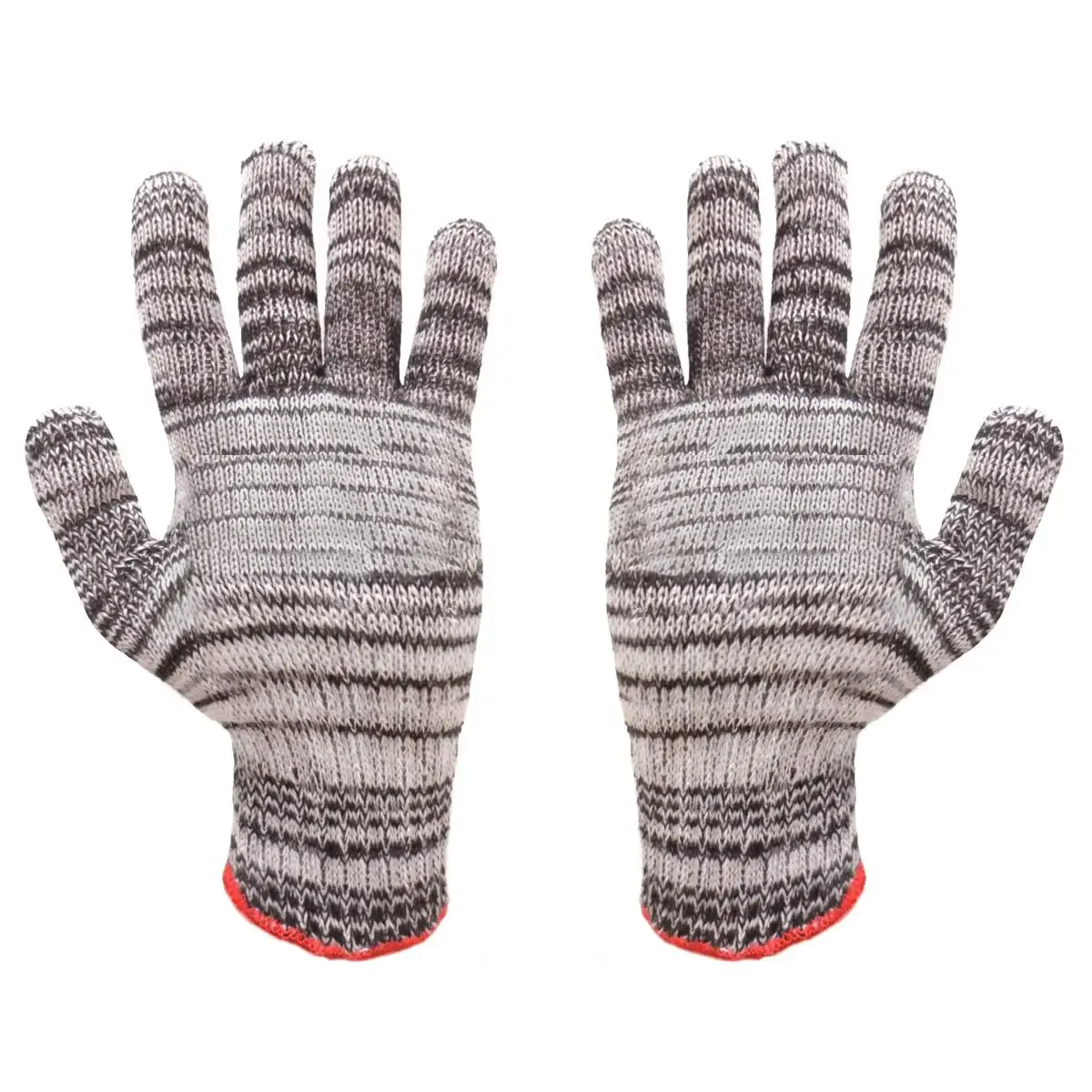 Guantes de punto gris jaspeado 315J Jomiba