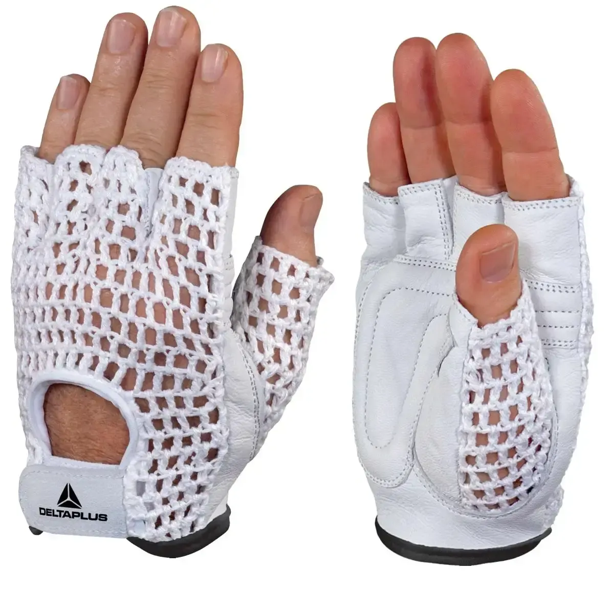 Guantes sin dedos Mitón con piel cordero