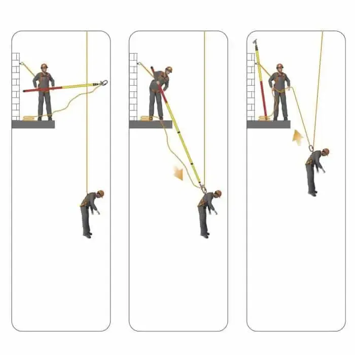 Pértiga extensible de aluminio de 3 o 6 metros P03 - Imagen 3