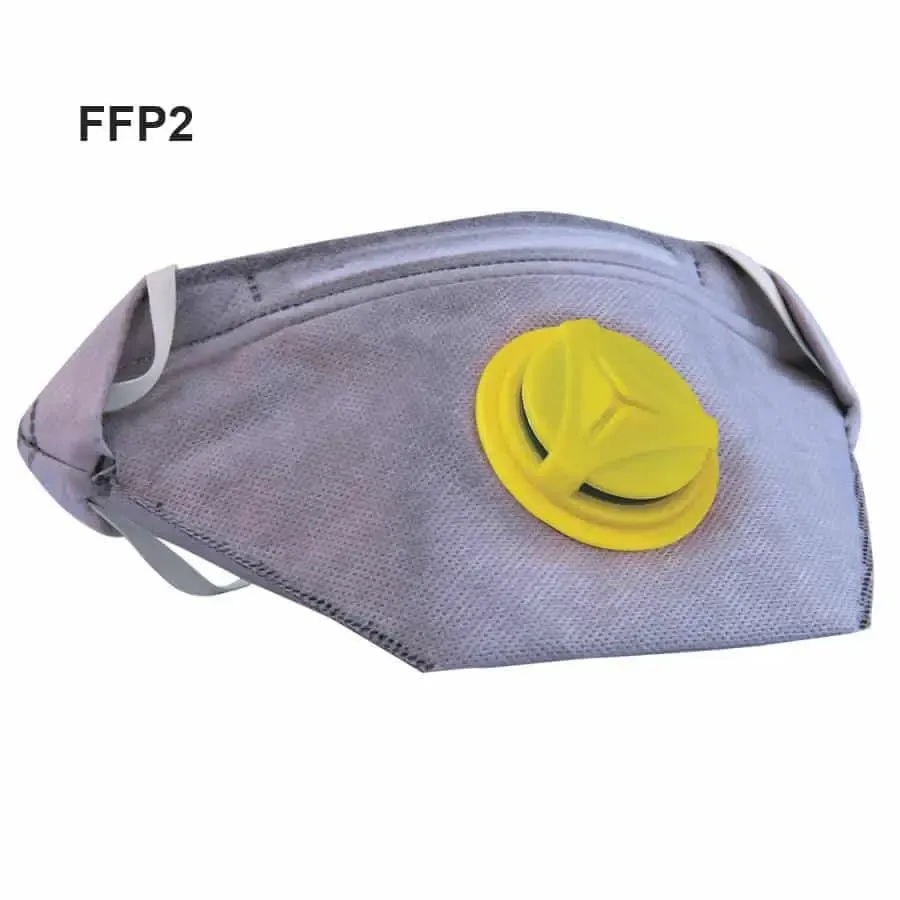 Mascarilla para vapores FFP2 Válvula – Caja 10 unidades