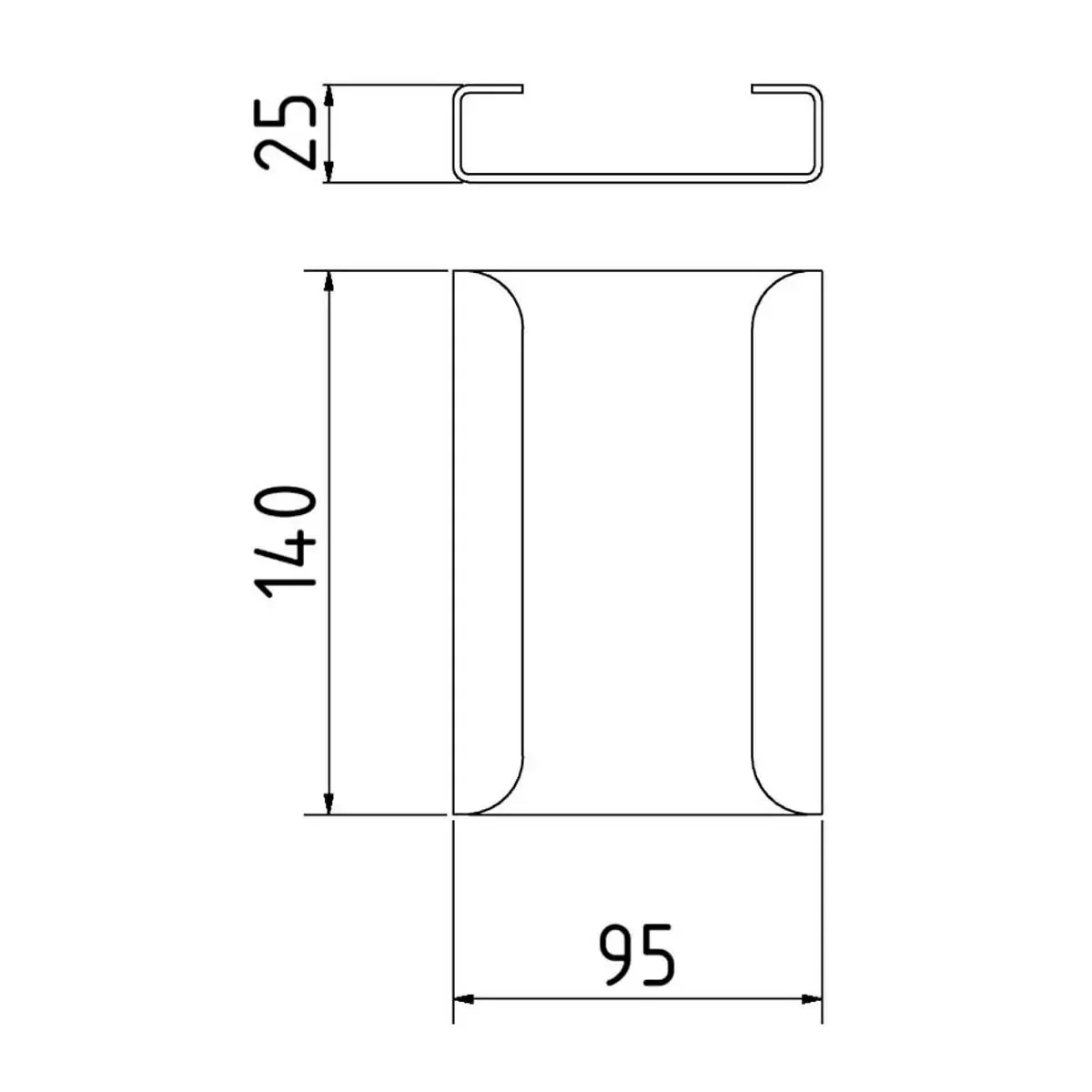 Unión para cubrezanjas longitudinal – Schake 33902-1 - Imagen 2