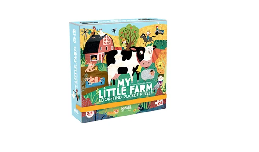 My Little Farm Pocket Puzzle y Juego de Observación Londji