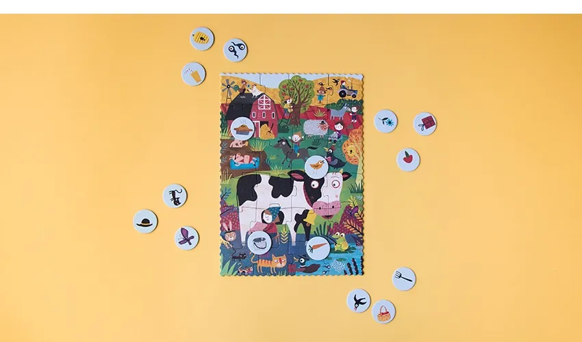 My Little Farm Pocket Puzzle y Juego de Observación Londji - Imagen 2