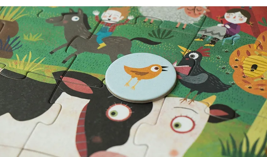 My Little Farm Pocket Puzzle y Juego de Observación Londji - Imagen 3