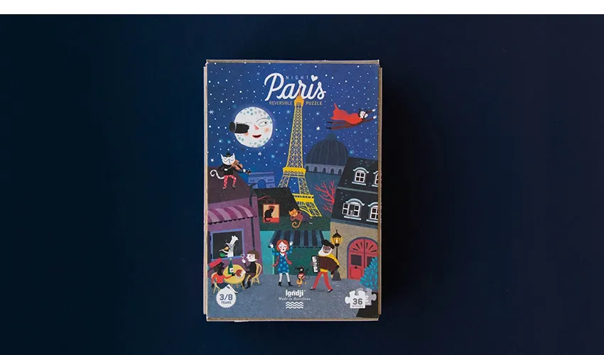 Puzzle Night and Day in Paris - Imagen 3