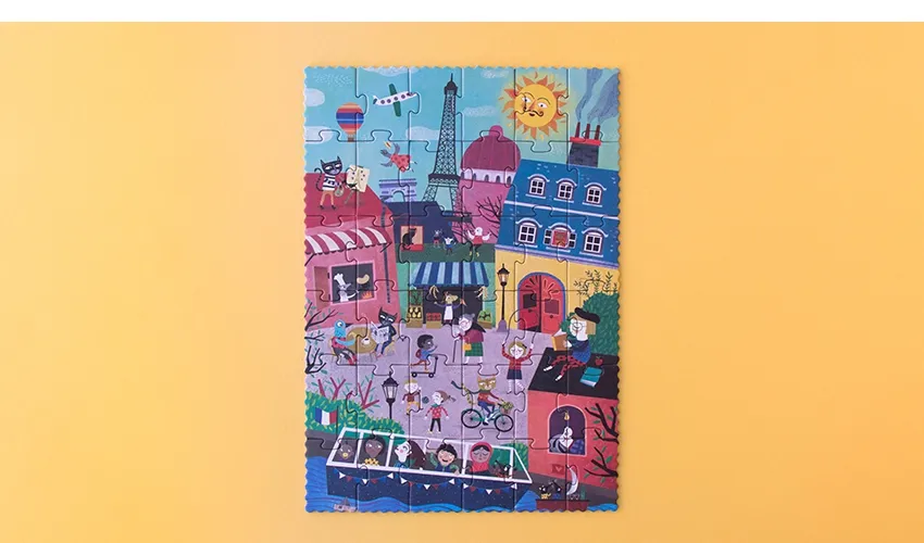 Puzzle Night and Day in Paris - Imagen 4