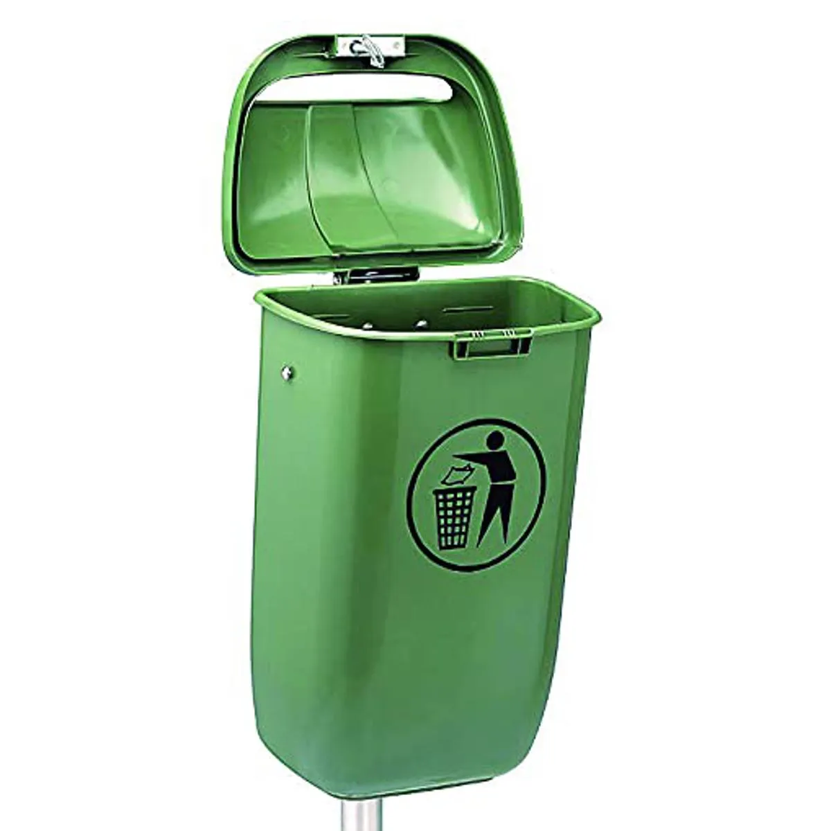 Papelera 50 litros weber para poste