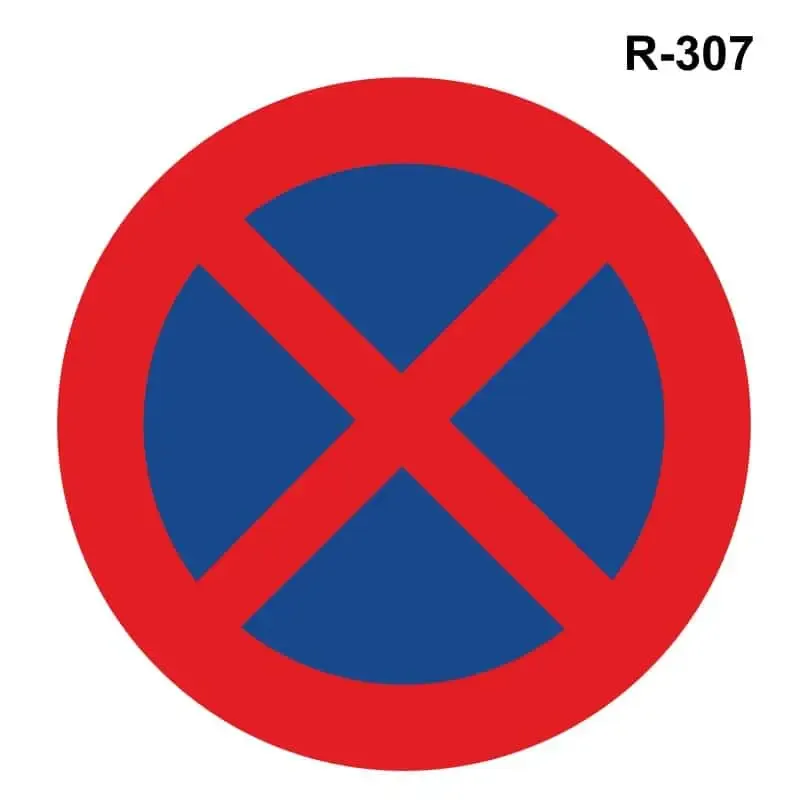 Parada y estacionamiento prohibido – ( R-307 )