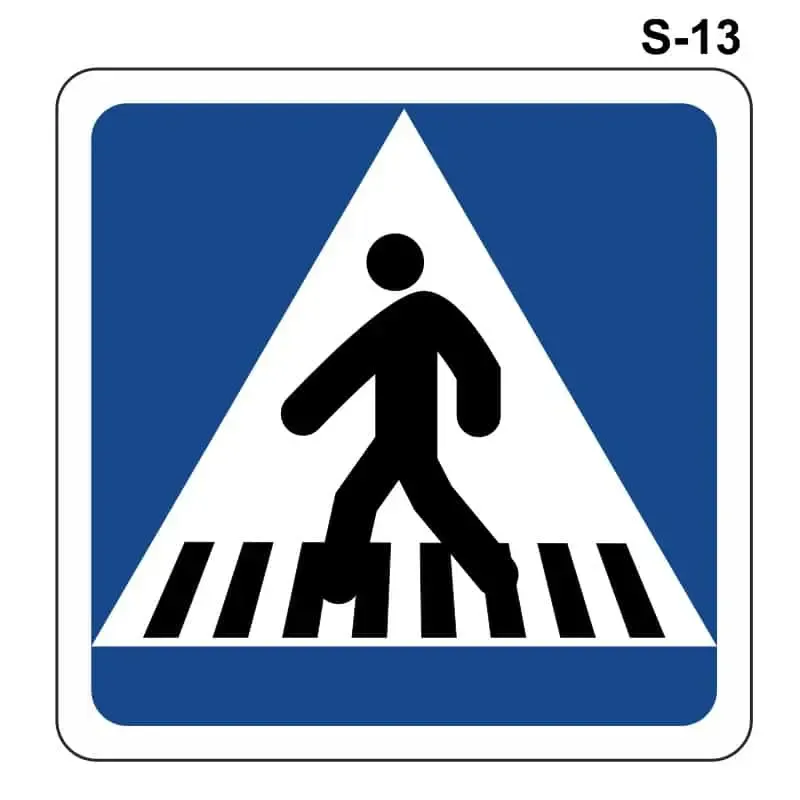 Situación de un paso para peatones ( S-13 )